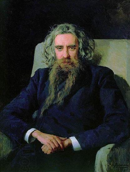 Nikolai Yaroshenko Portrait of Vladimir Solovyov, oil painting picture